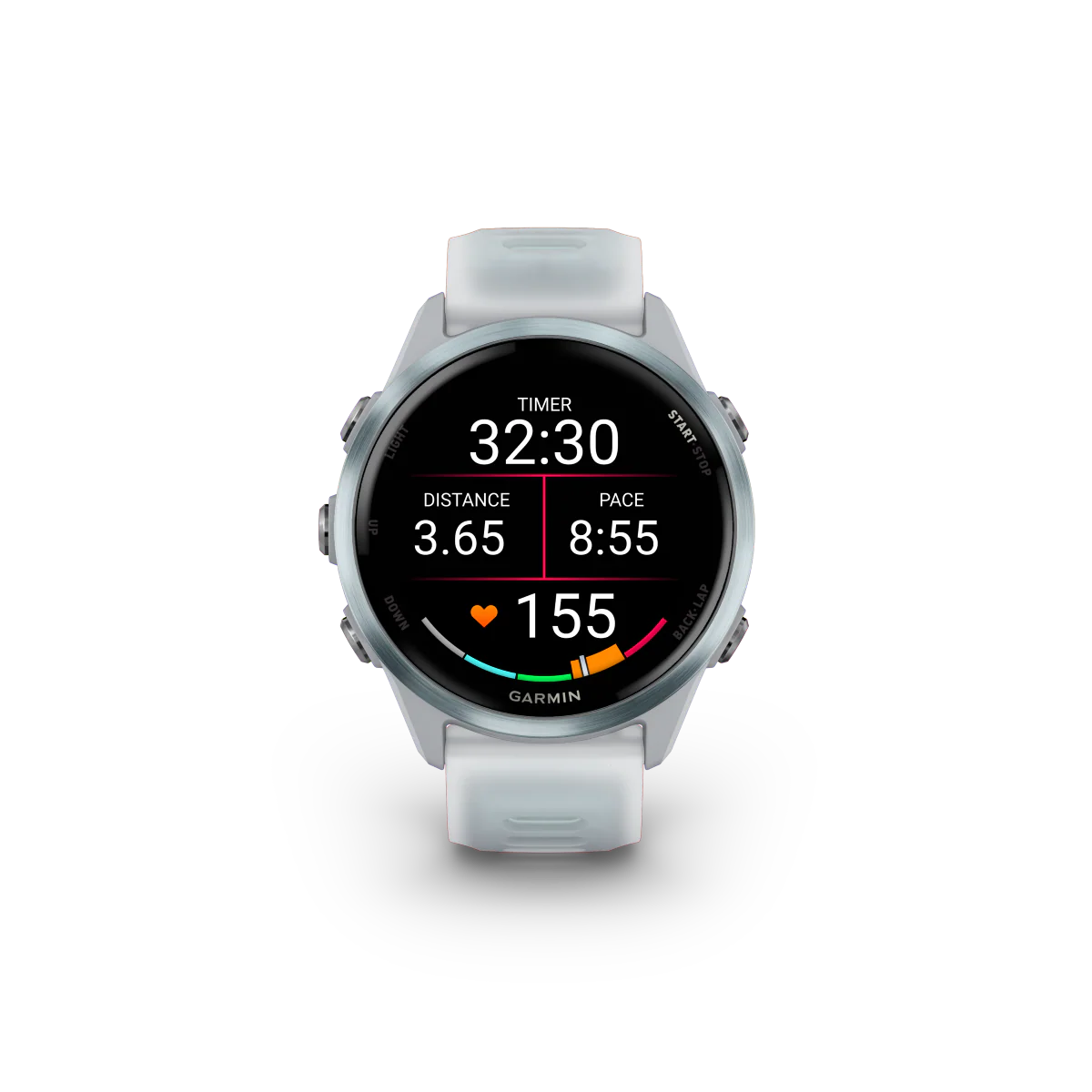 Garmin Forerunner 570 - 42mm Steinweiss/Cloud Blue Aluminium - Image 3