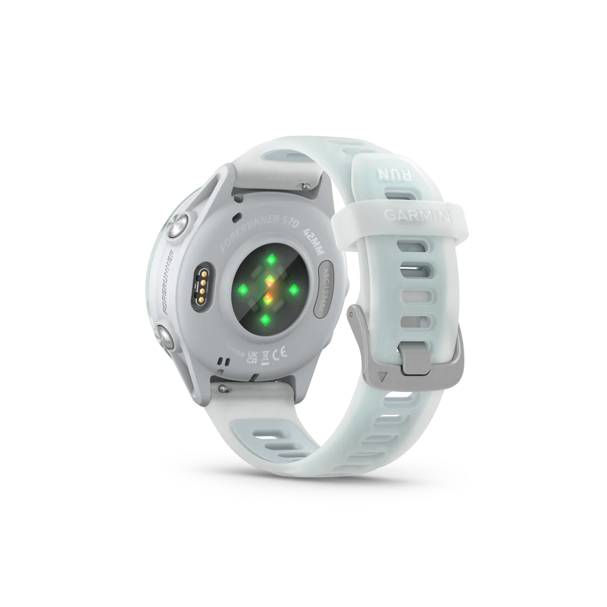Garmin Forerunner 570 - 42mm Steinweiss/Cloud Blue Aluminium - Image 8