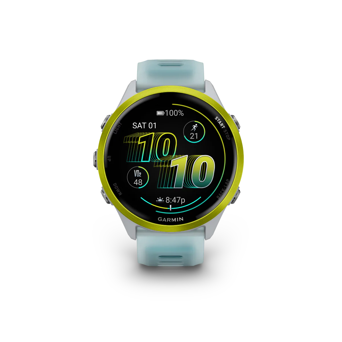 Garmin Forerunner 570 - 47mm Steinweiss/Amp Yellow Aluminium - Image 3