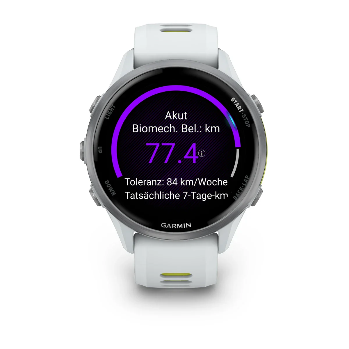 Garmin Forerunner 970 Steinweiss/Titanium Titan mit Silikon-Wechselarmband - Image 4