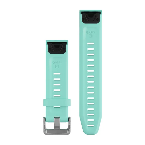 Garmin Quickfit-Armbänder (20 mm) Silikon Frostblau - Image 2