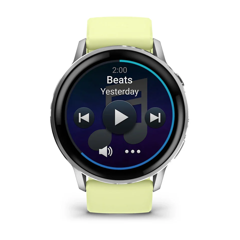 Garmin Venu® 4 - 45 mm Grau/Silber mit Schnellwechsel-Silikon-Armband 22 mm Zitrone - Image 5