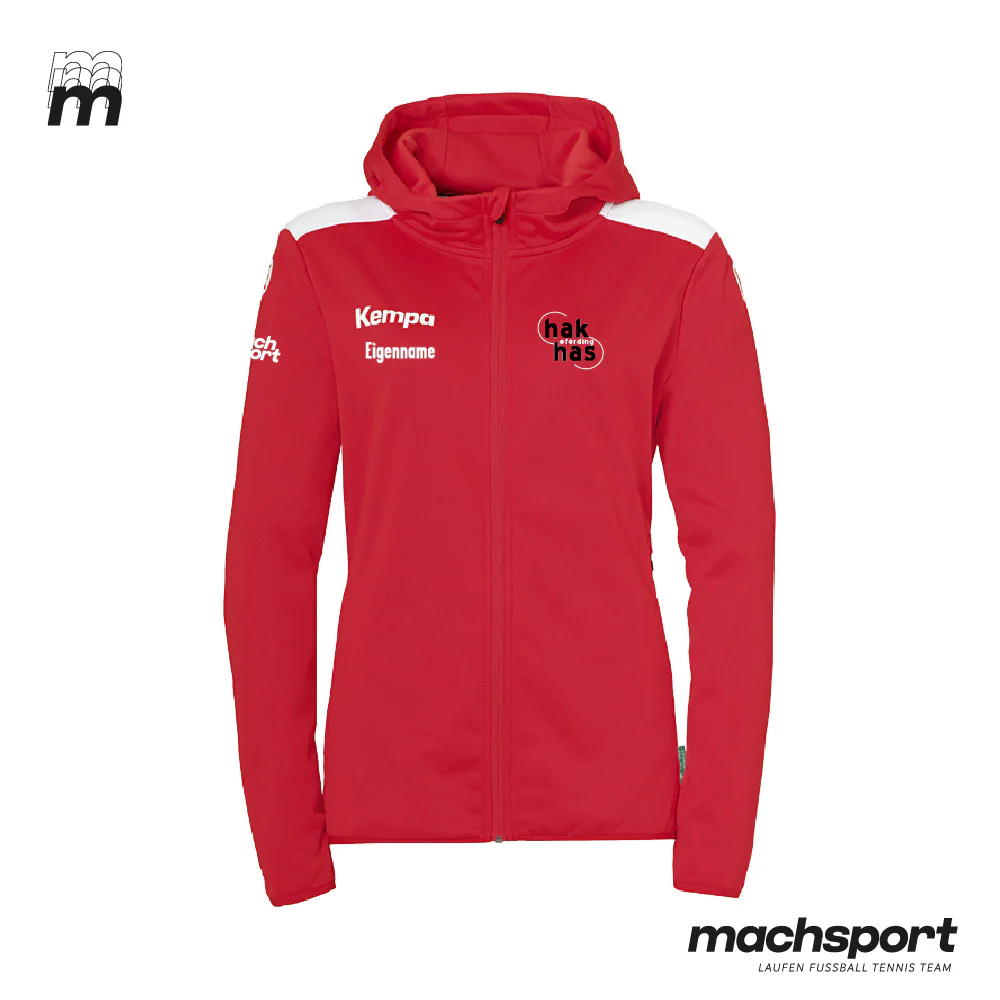 HAK | HAS Eferding Trainingsjacke mit Kapuze rot Damen