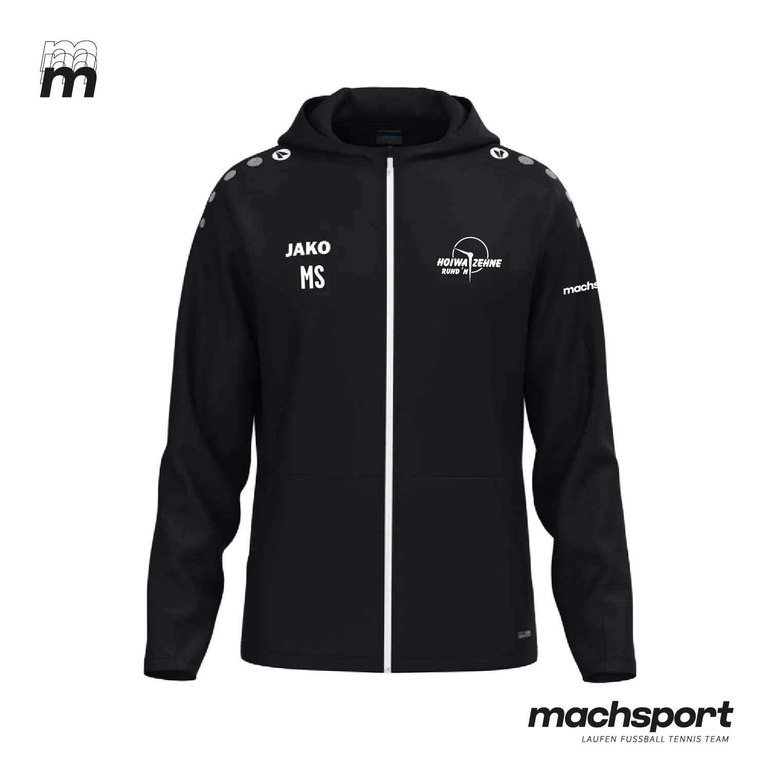 Hoiwa Zehne Rund'n Trainingsjacke mit Kapuze