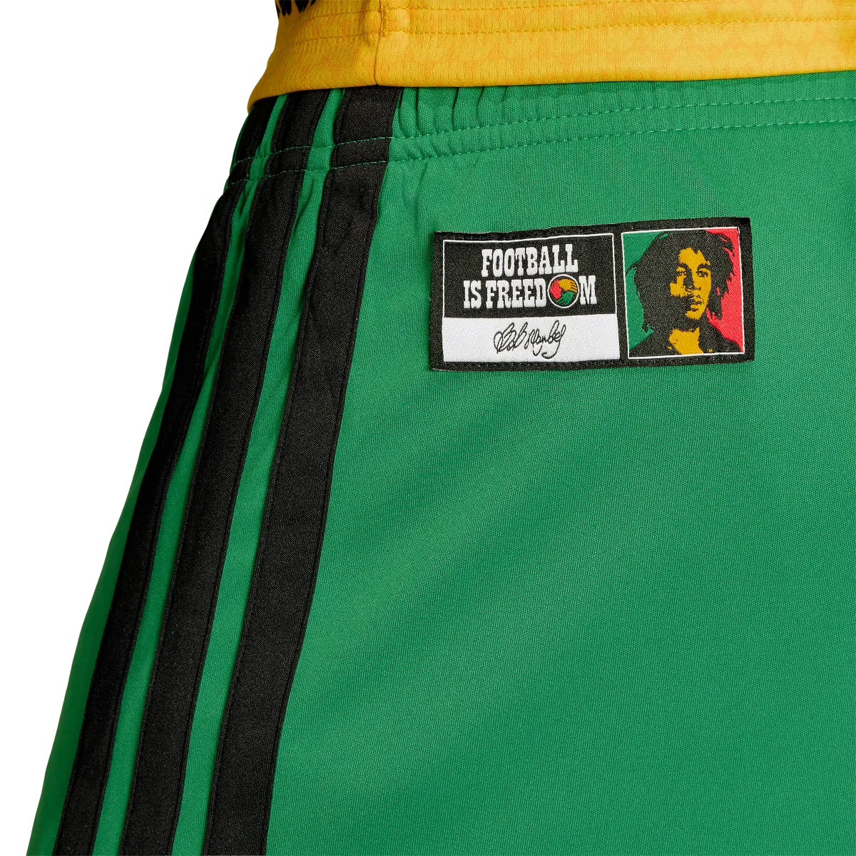 Jamaika Herrenfußballhose Homeshort 2026, Bob Marley, Heimshorts mit Climacool für Spiel und Fanmomente - Image 2