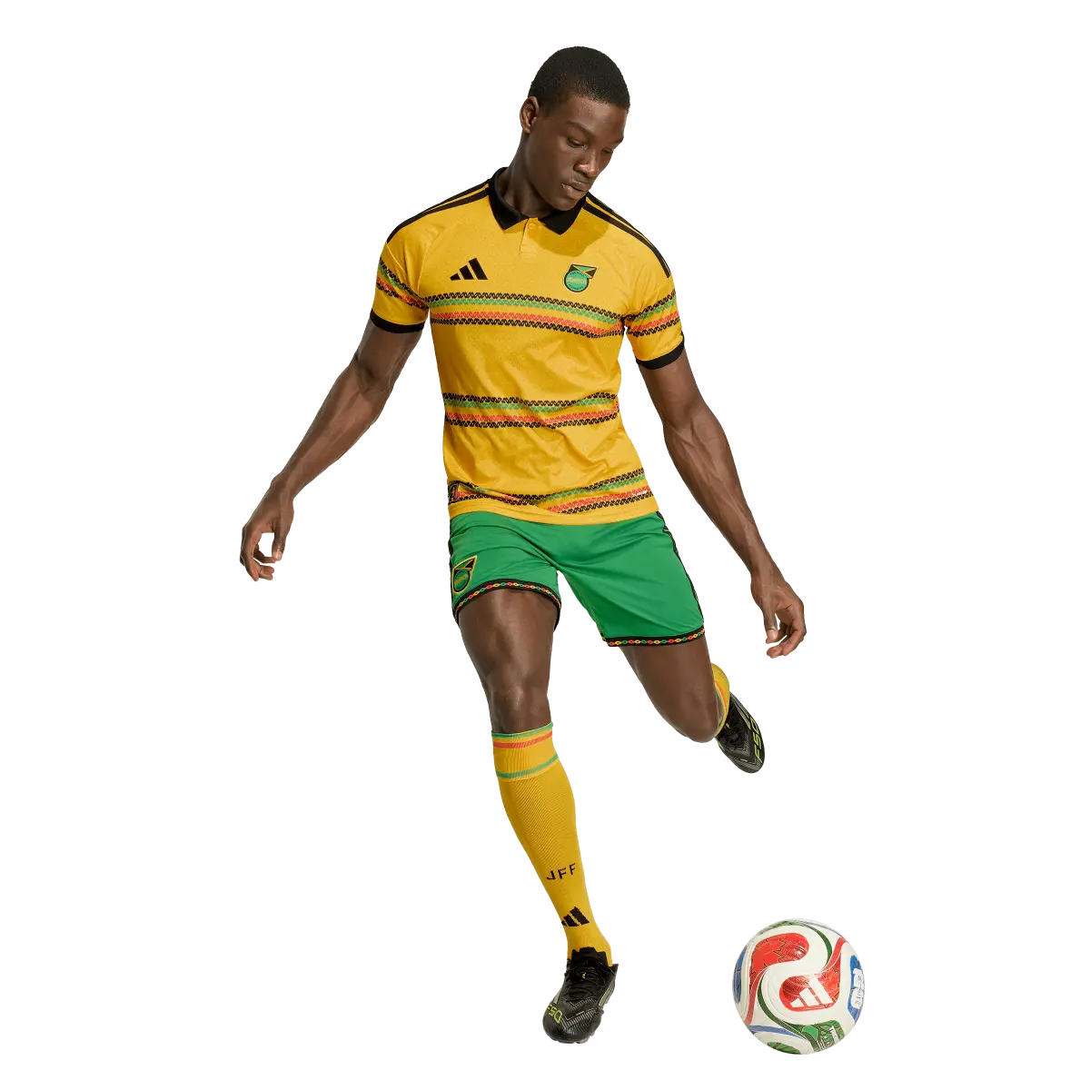 Jamaika Herrenfußballhose Homeshort 2026, Bob Marley, Heimshorts mit Climacool für Spiel und Fanmomente - Image 5