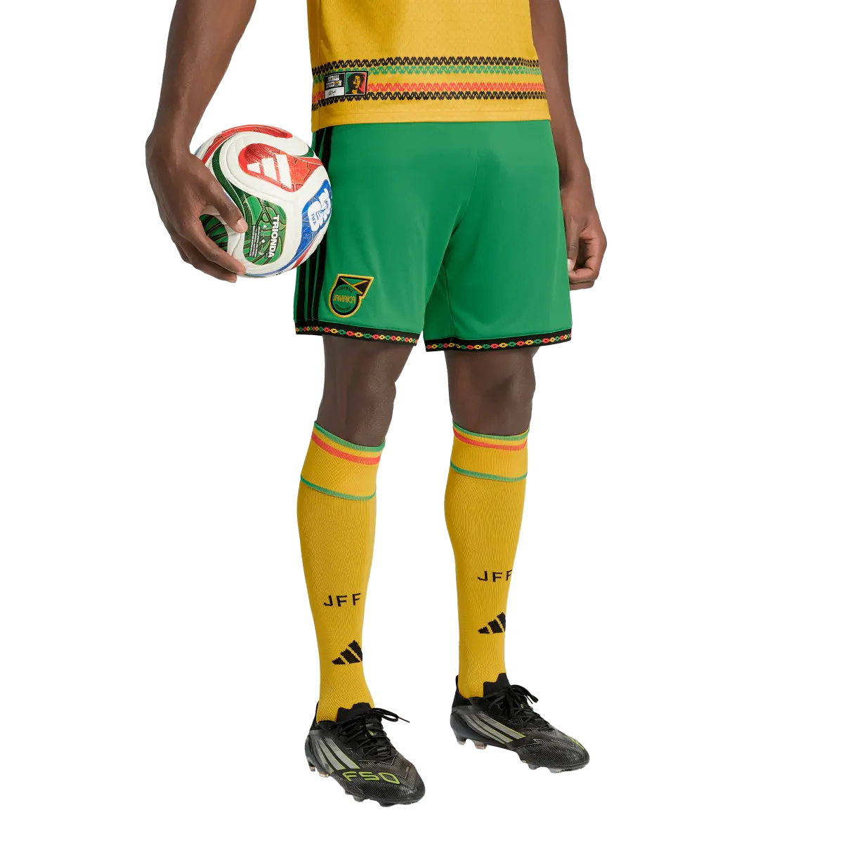 Jamaika Herrenfußballhose Homeshort 2026, Bob Marley, Heimshorts mit Climacool für Spiel und Fanmomente - Image 7