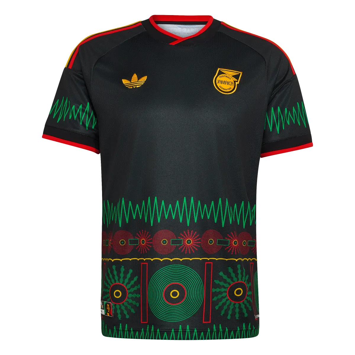 Jamaika Herrenfußballshirt Away Jersey 2026, Bob Marley Auswärtstrikot mit Climacool für Spiel und Fanmomente