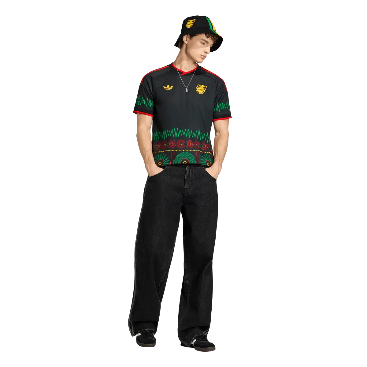 Jamaika Herrenfußballshirt Away Jersey 2026, Bob Marley Auswärtstrikot mit Climacool für Spiel und Fanmomente - Image 5