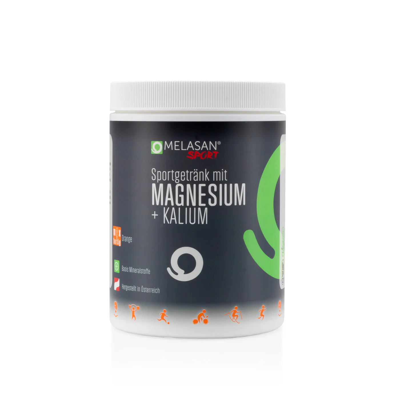 Melasan Sportgetränk Magnesium + Kalium Orange 610g - Image 2