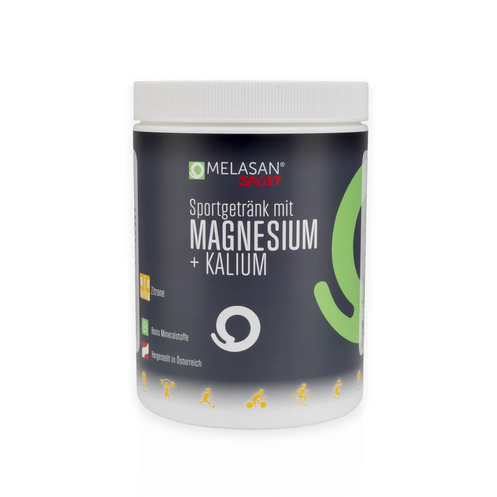 Melasan Sportgetränk Magnesium + Kalium Zitrone 610g