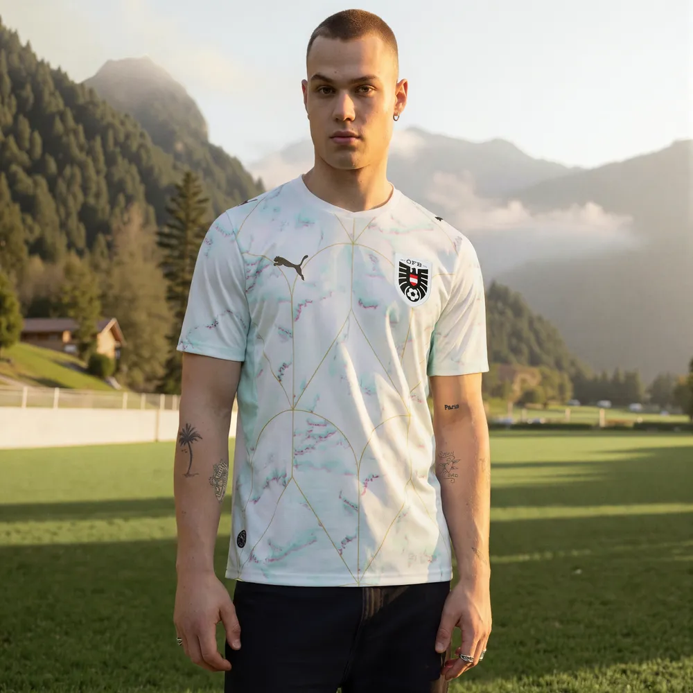 ÖFB Herrenfußballshirt Away Jersey Replica - Image 3