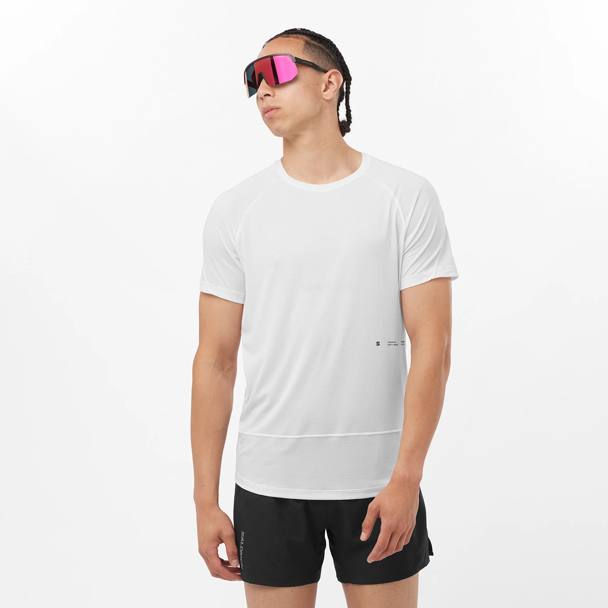 Salomon Herrenlaufshirt Cross Run SS Tee GFX - Image 3