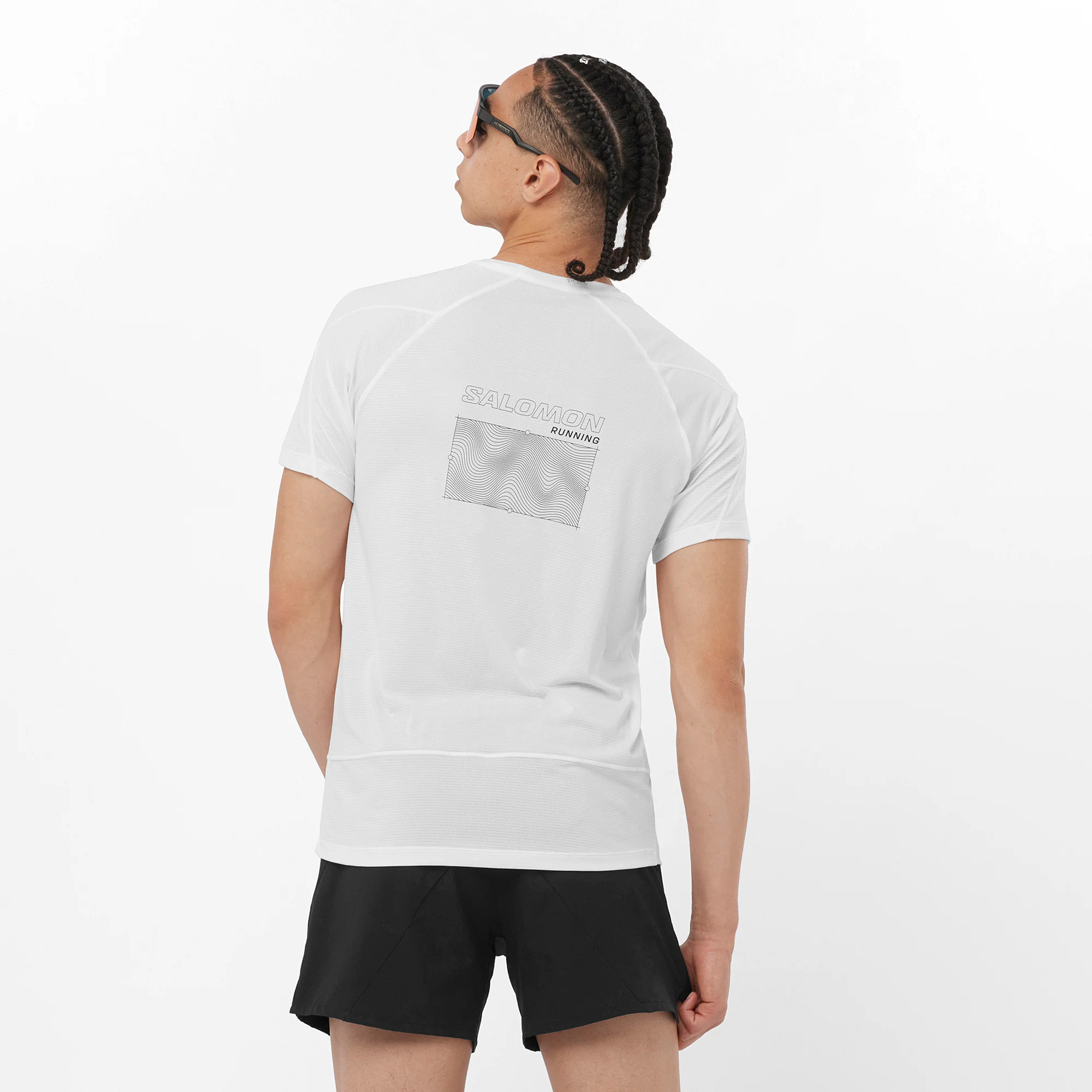 Salomon Herrenlaufshirt Cross Run SS Tee GFX - Image 4