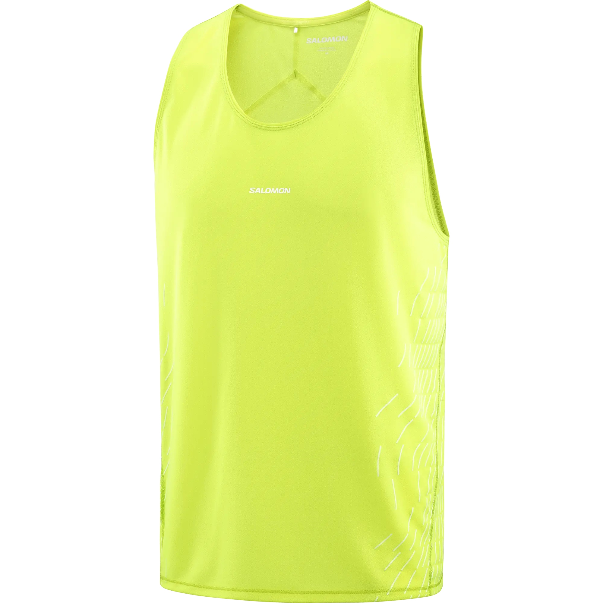 Salomon Herrenlaufshirt Sense Aero Singlet, leichtes Running Singlet für schnelle Läufe und hohe Atmungsaktivität, butterfly