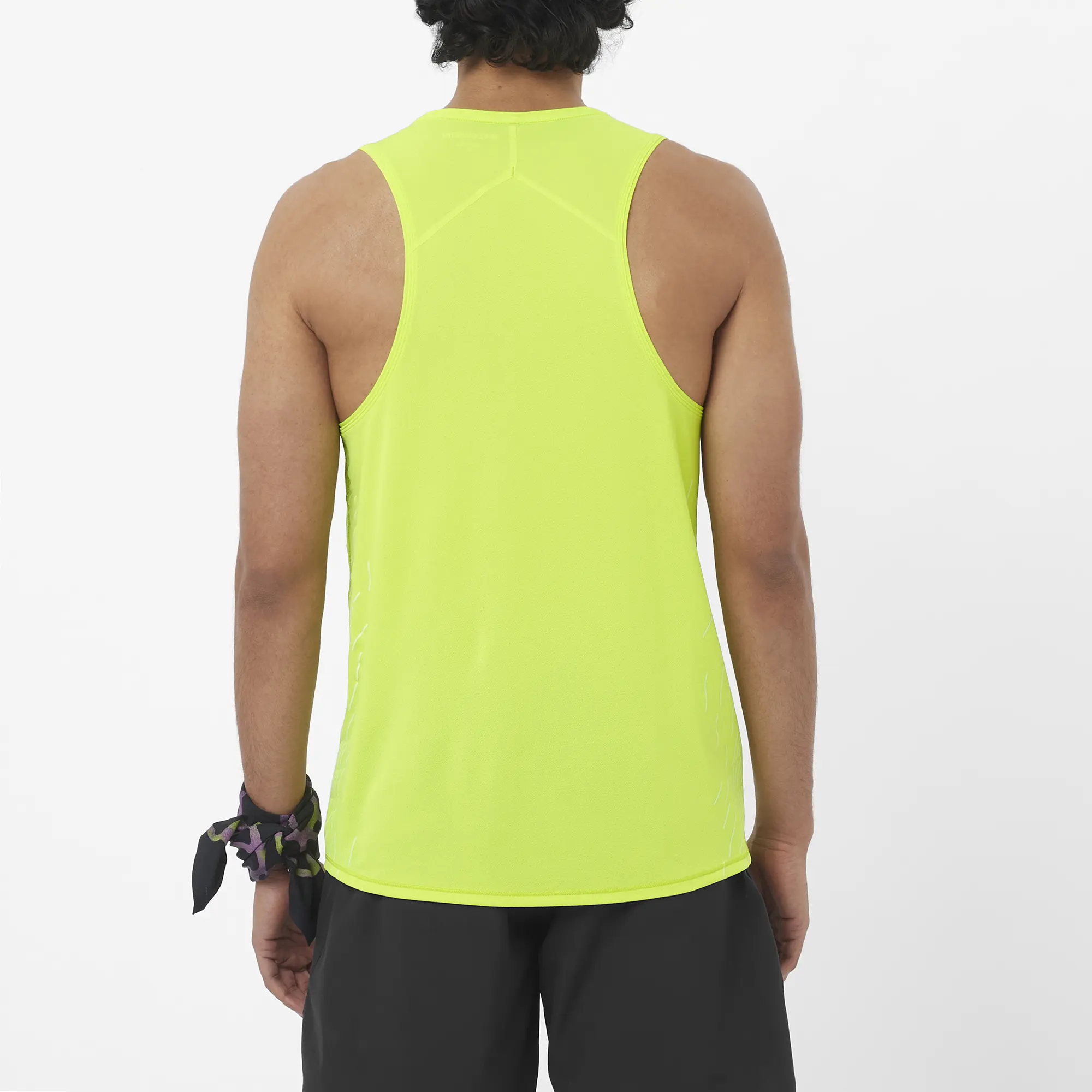 Salomon Herrenlaufshirt Sense Aero Singlet, leichtes Running Singlet für schnelle Läufe und hohe Atmungsaktivität, butterfly - Image 3