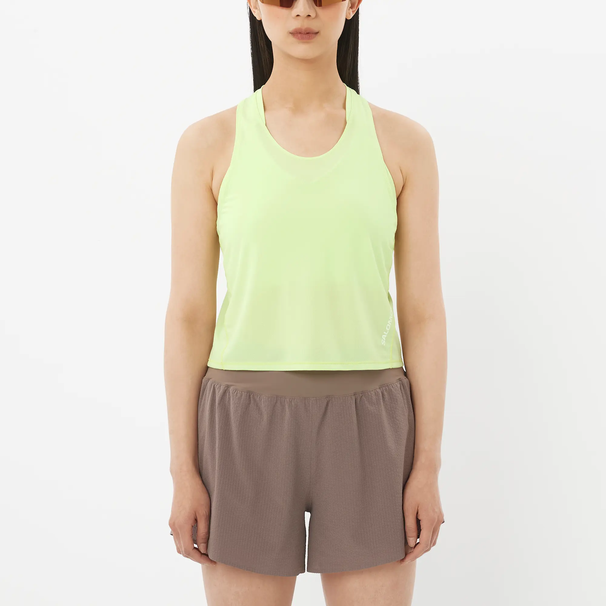 Salomon Sense Aero Short Tank Top, leichtes Running Tanktop mit hoher Atmungsaktivität für schnelle Läufe, butterfly - Image 4