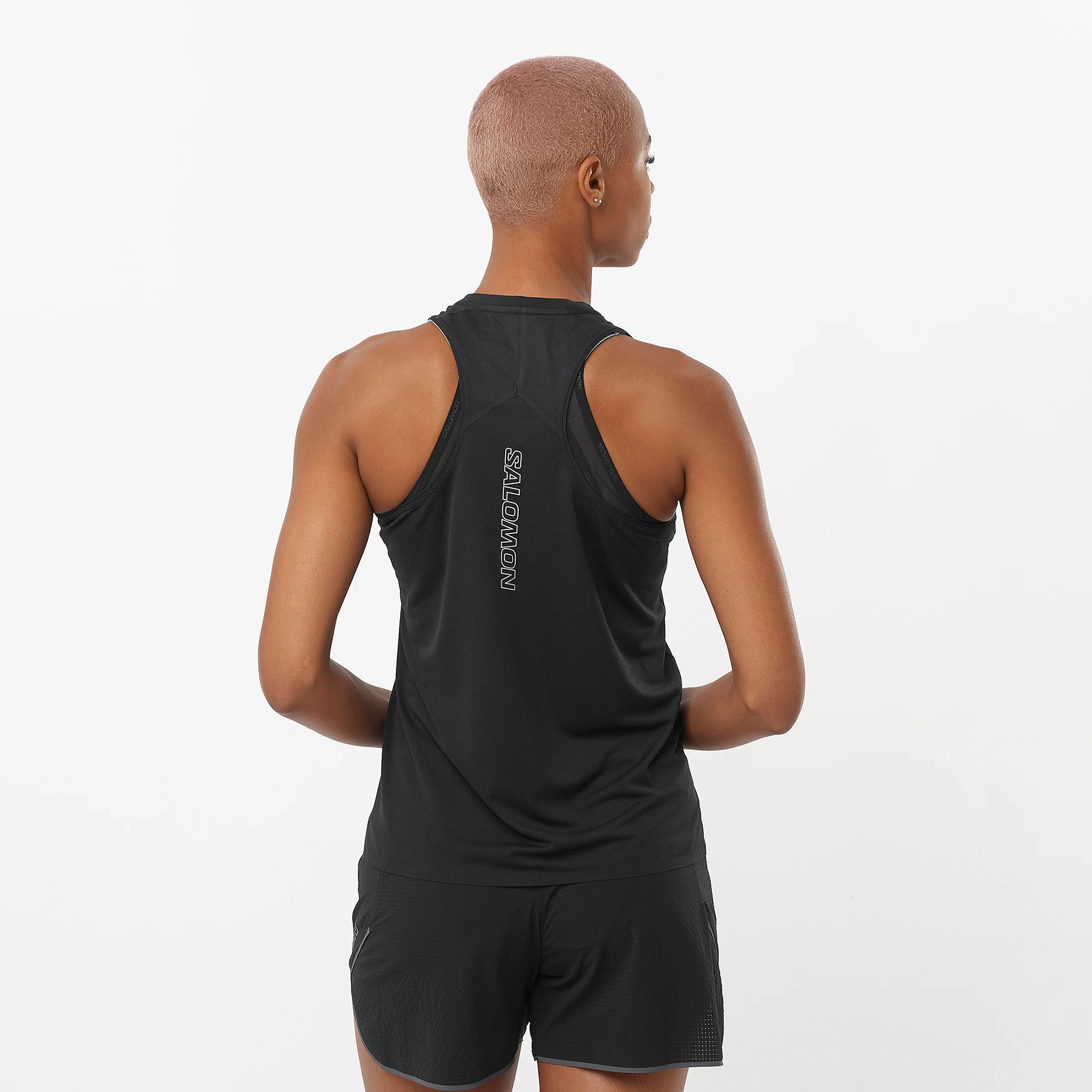 Salmon Damenshirt Sense Aero Singlet - Image 2