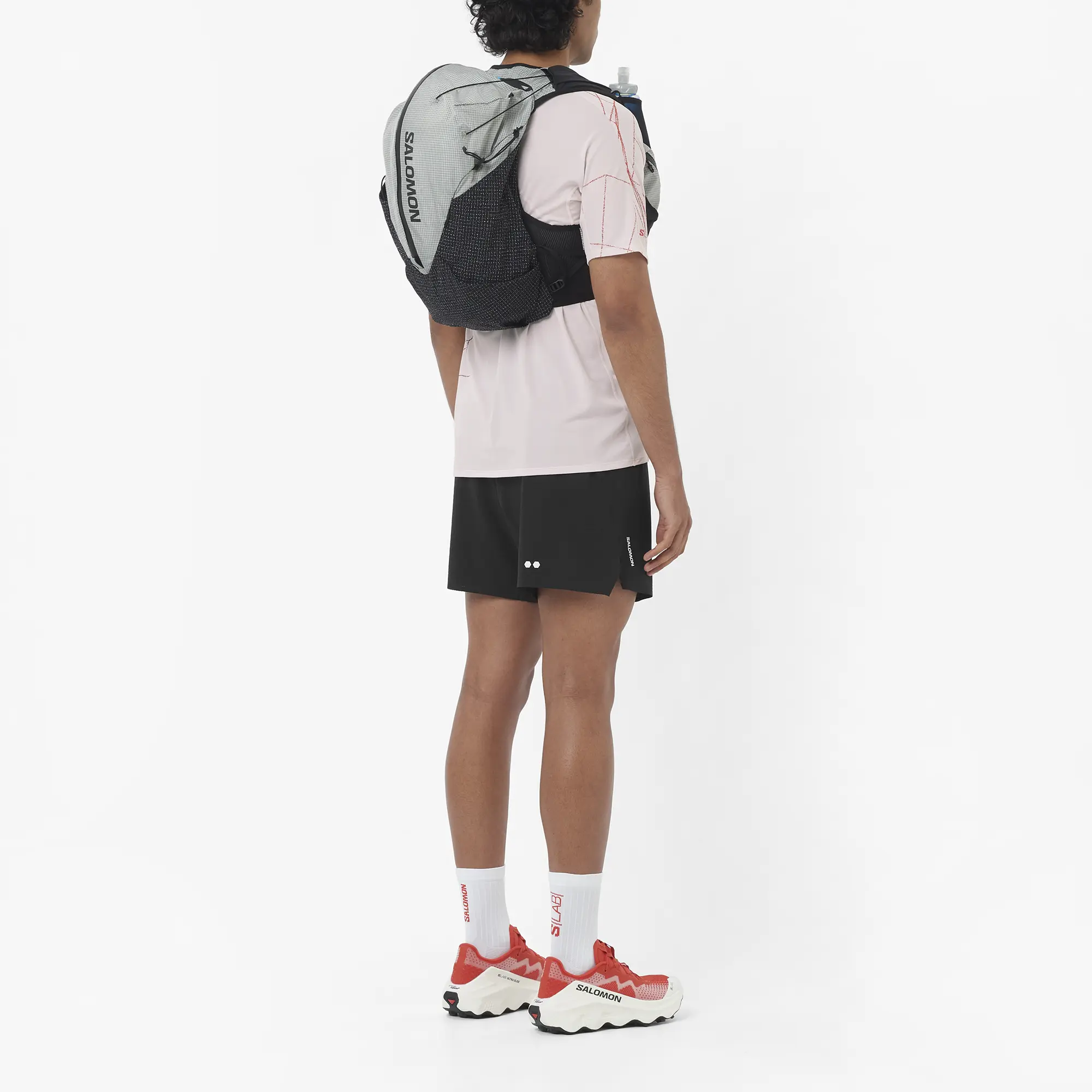 Salomon Sense Aero Stow 5, Laufshorts mit Grid Flow Material und Stauraum für Running und tägliches Training, deep black - Image 4