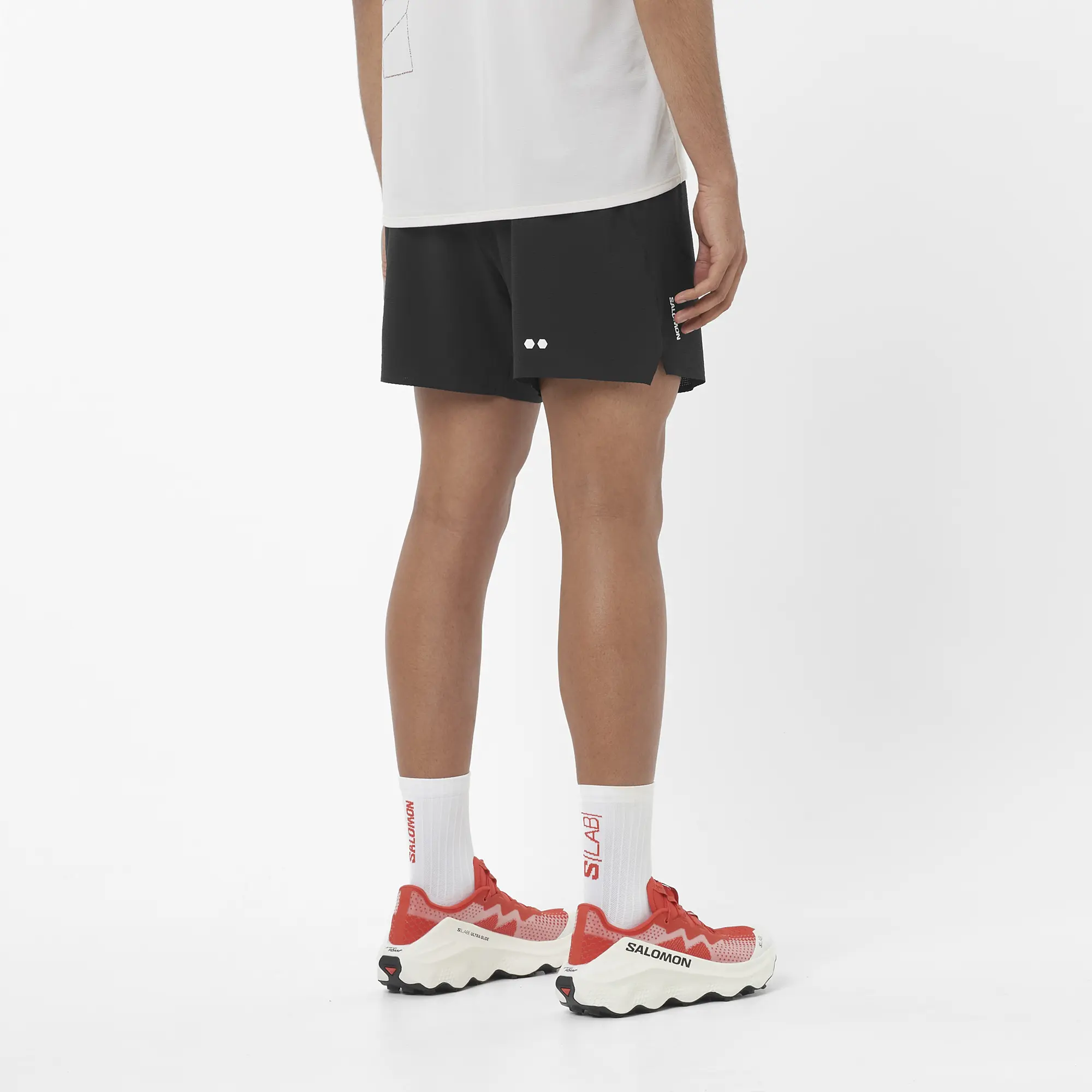 Salomon Sense Aero Stow 5, Laufshorts mit Grid Flow Material und Stauraum für Running und tägliches Training, deep black - Image 6