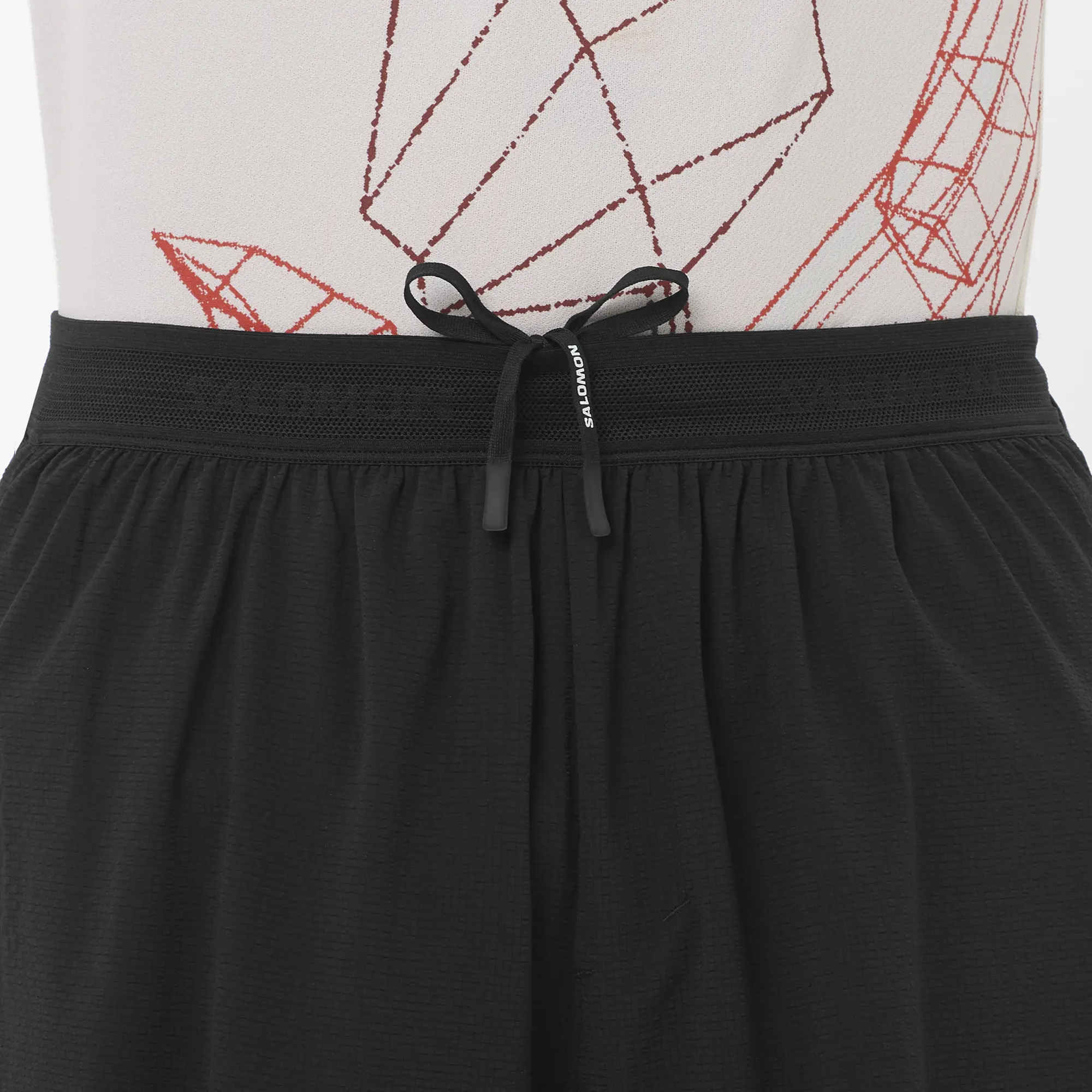 Salomon Sense Aero Stow 5, Laufshorts mit Grid Flow Material und Stauraum für Running und tägliches Training, deep black - Image 7