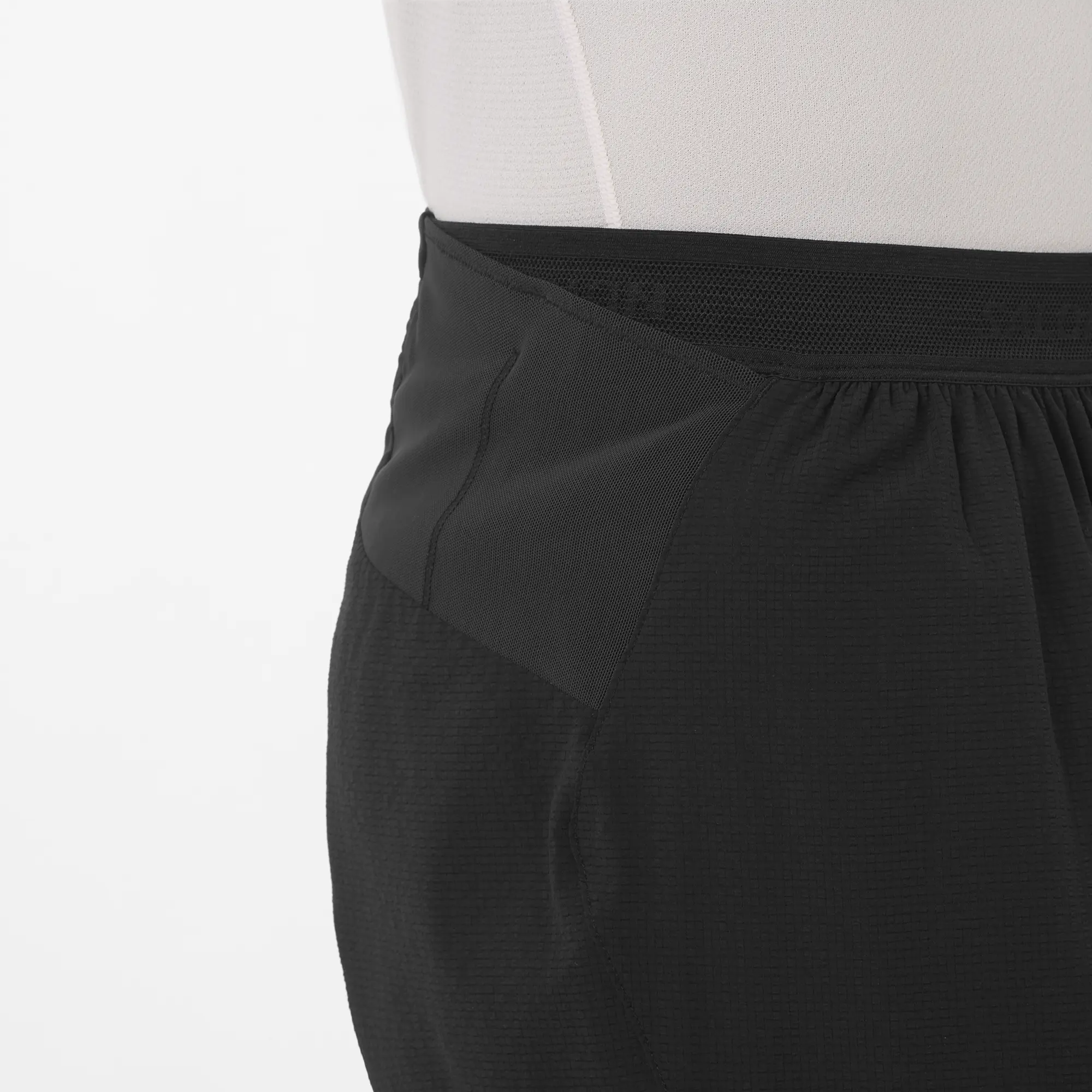 Salomon Sense Aero Stow 5, Laufshorts mit Grid Flow Material und Stauraum für Running und tägliches Training, deep black - Image 9