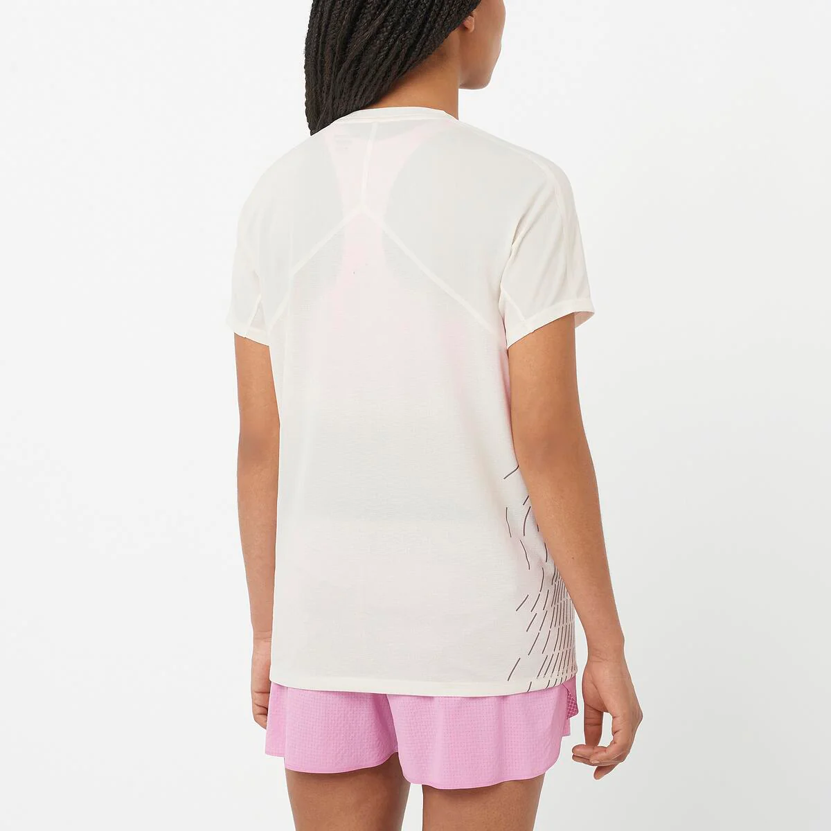 Salomon Damenlaufshirt T-Shirt Sense Aero SS Tee GFX - Image 3