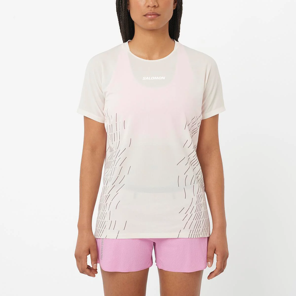 Salomon Damenlaufshirt T-Shirt Sense Aero SS Tee GFX - Image 4