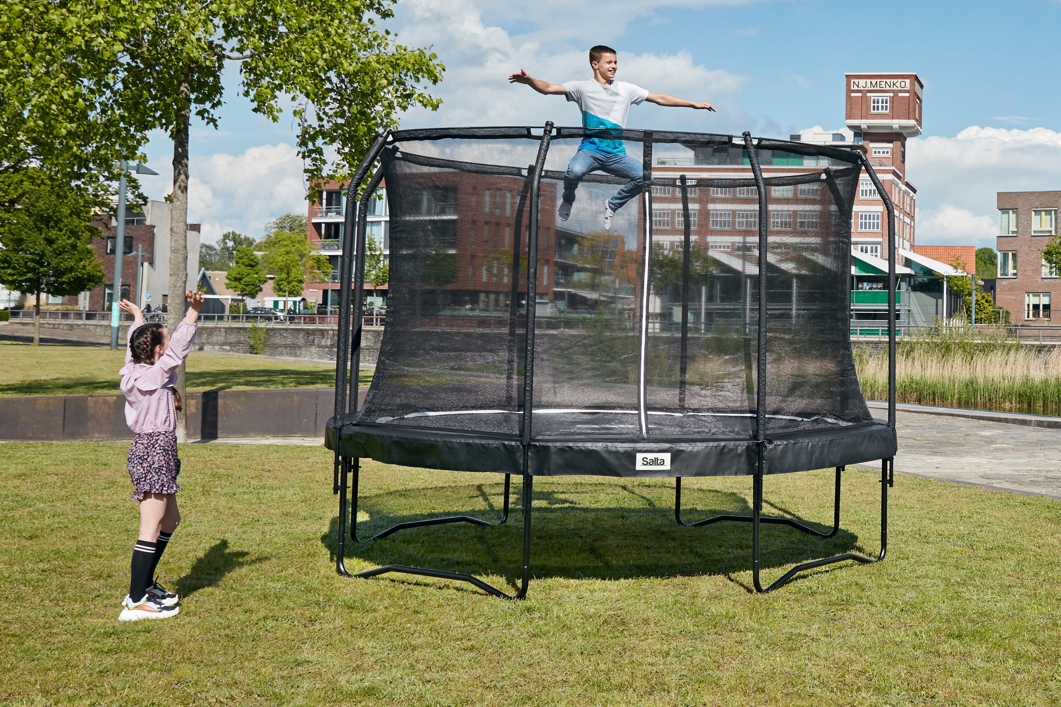 Salta Trampolin Premium Black Edition - 366cm - Rund Schwarz - Image 6