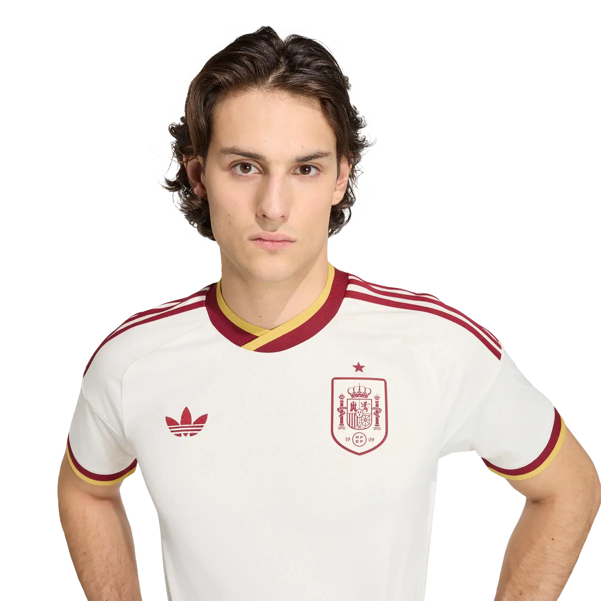 Spanien Herrenfußballshirt Away Jersey, Auswärtstrikot mit Climacool für Spiel, Training und Fan Einsatz - Image 4