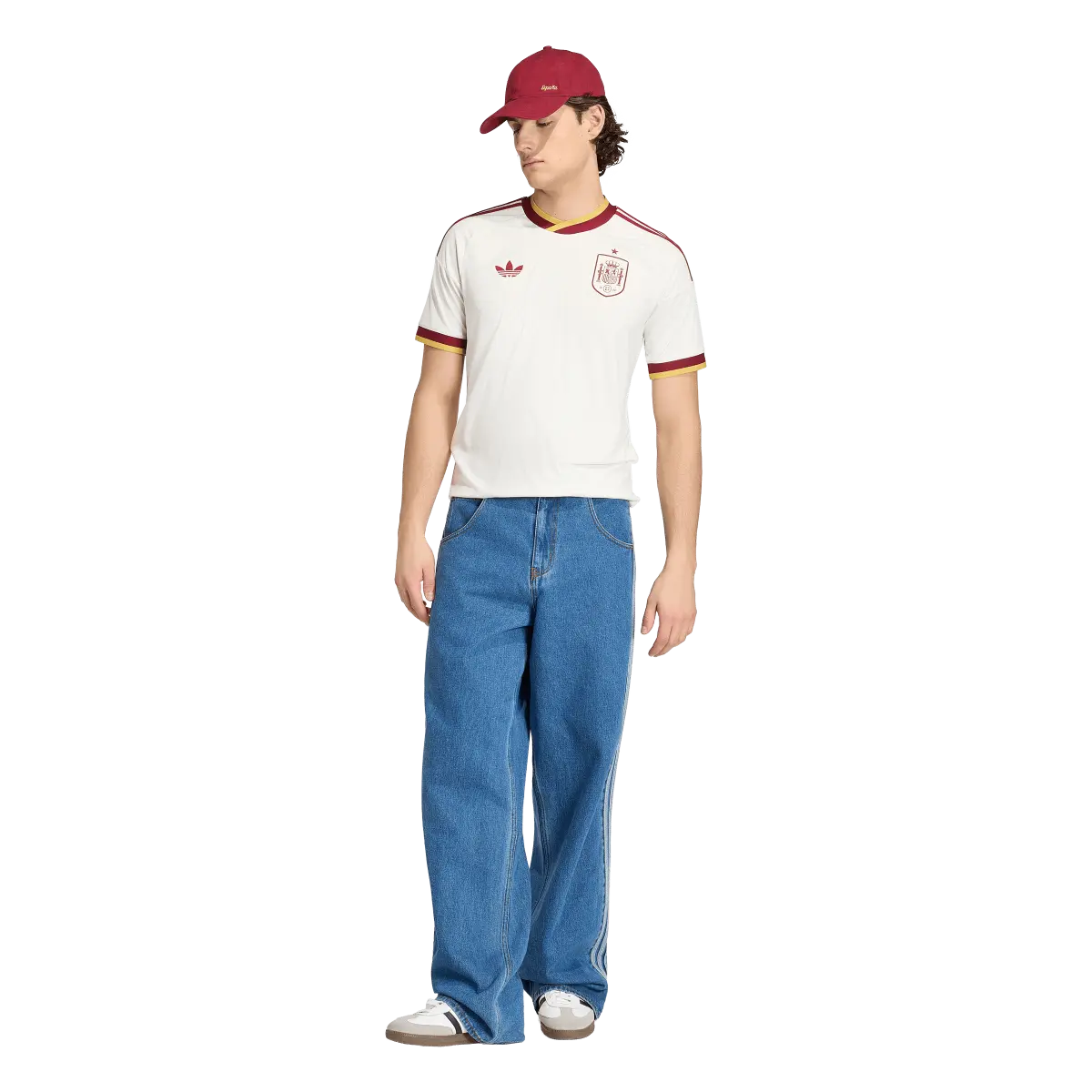 Spanien Herrenfußballshirt Away Jersey, Auswärtstrikot mit Climacool für Spiel, Training und Fan Einsatz - Image 5