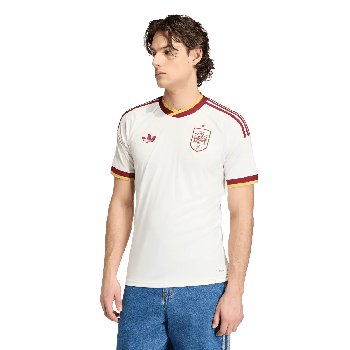 Spanien Herrenfußballshirt Away Jersey, Auswärtstrikot mit Climacool für Spiel, Training und Fan Einsatz - Image 7