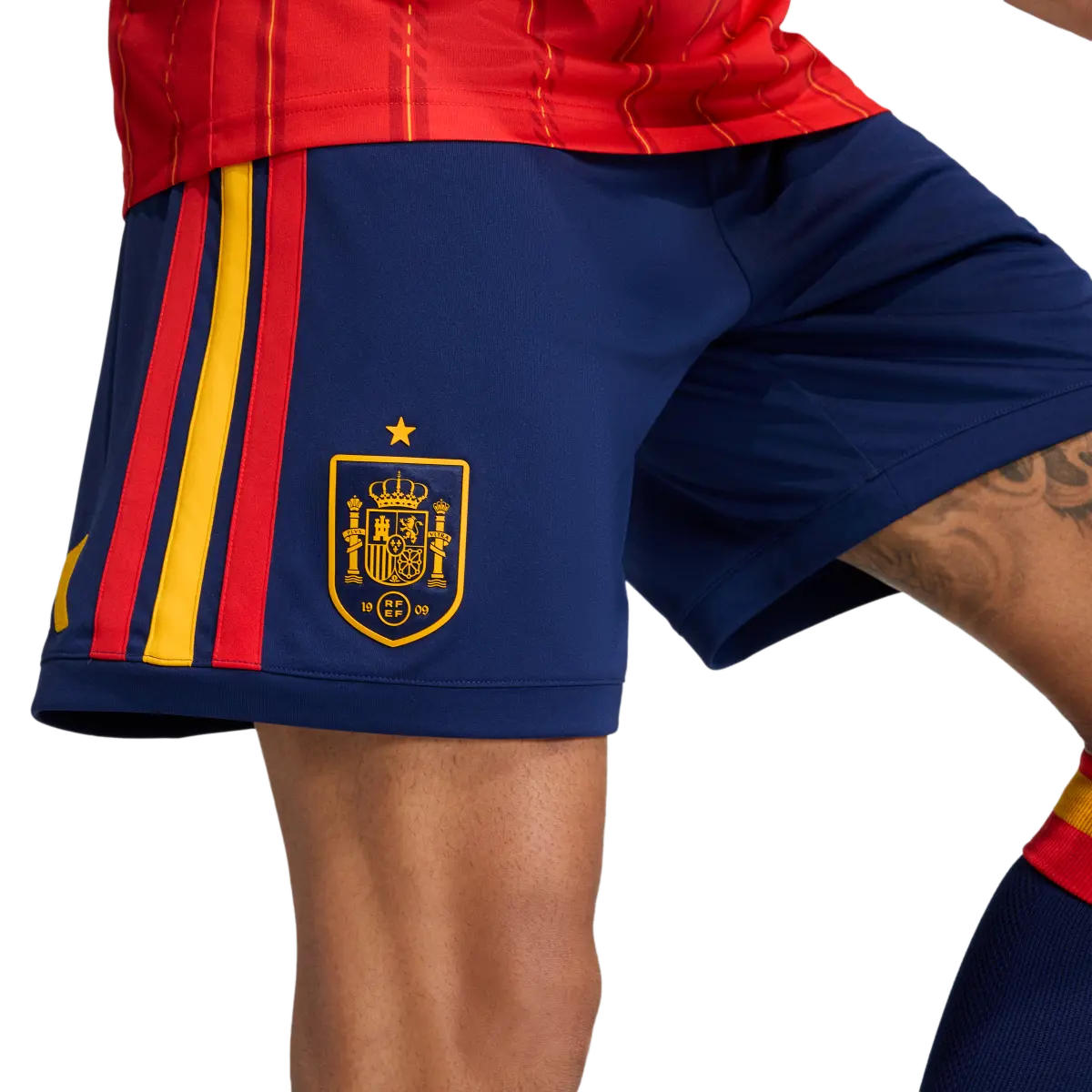 Spanien Herrenfußballshort Home 2026, Heimshorts mit Climacool für Spiel, Training und Fan Einsatz - Image 3