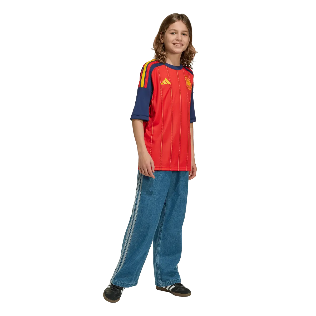 Spanien Kinderfußballshirt Home Jersey 2026, Kinder Heimtrikot mit Climacool für Spiel, Training und Fan Einsatz - Image 6