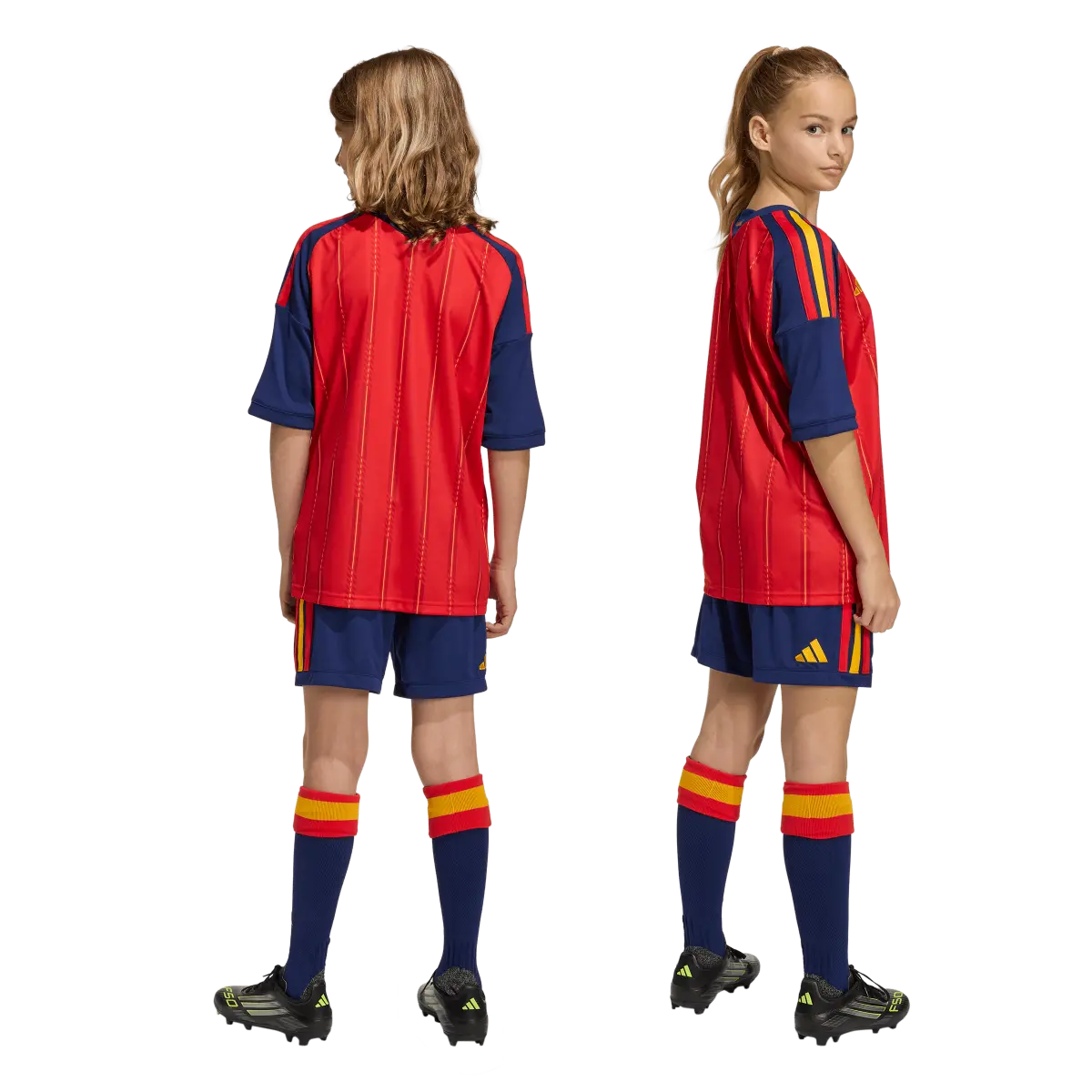 Spanien Kinderfußballshort Home Shorts, Heimshorts mit Climacool für Spiel, Training und Fan Einsatz - Image 4