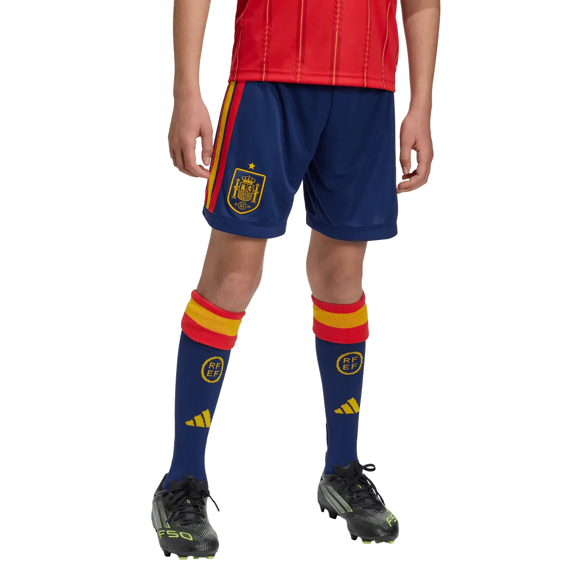 Spanien Kinderfußballshort Home Shorts, Heimshorts mit Climacool für Spiel, Training und Fan Einsatz - Image 8