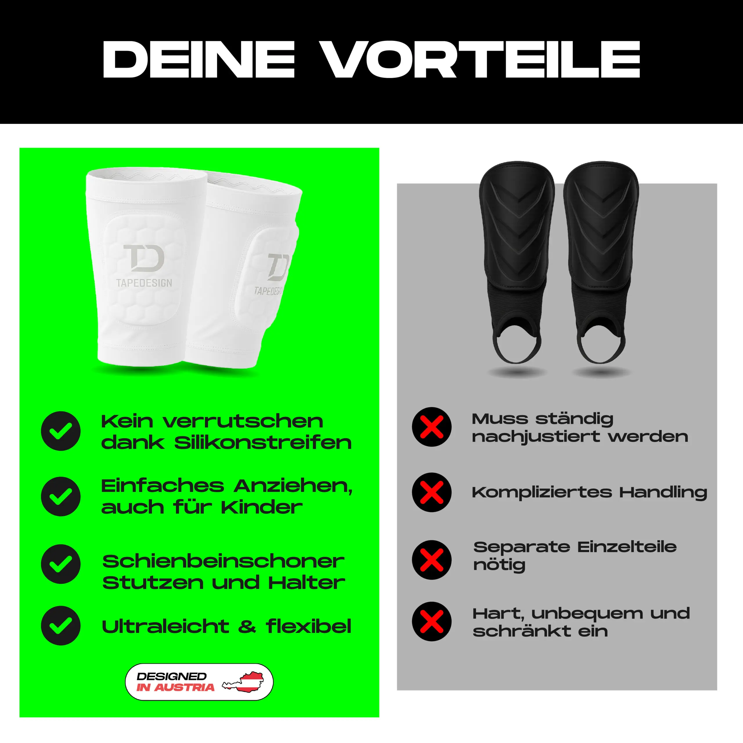 Tapedesign Schienbeinschoner Shinguards Sleeve - Image 7