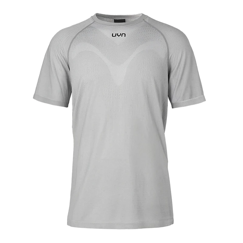 UYN Herrenlaufshirt kurzärmelig Kymra, ultraleichtes Laufshirt für dynamische Einheiten und längere Läufe, grau