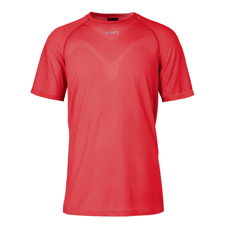 UYN Herrenlaufshirt kurzärmelig Kymra, ultraleichtes Laufshirt für dynamische Einheiten und längere Läufe, rot - Image 2
