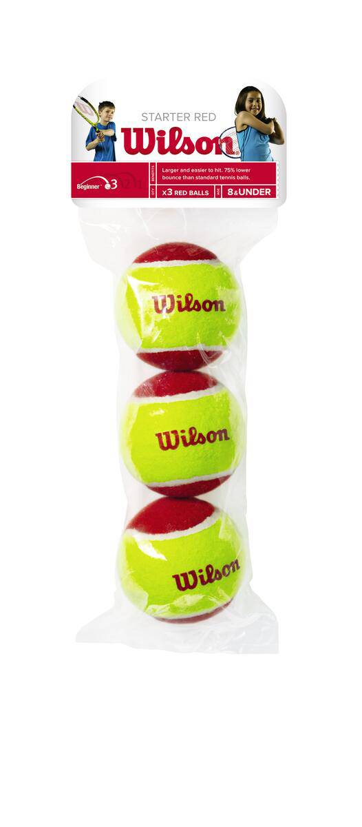 Wilson Tennisbälle Starter Red Ball 3er-Dose